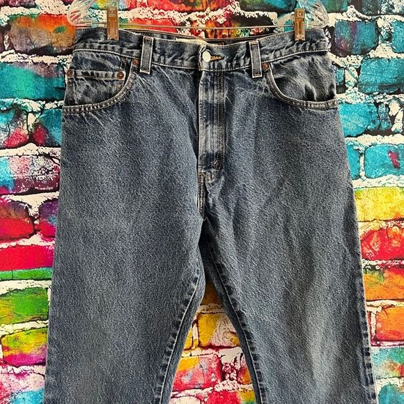 LEVI'S 517 Bootcut 34 x 34 Blue Jeans Men's Made in Mexico Denim - Picture 6 of 10